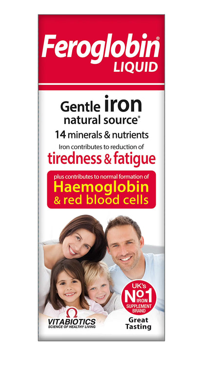 Feroglobin Vitabiotics -B12 Iron Supplement Liquid 200mL