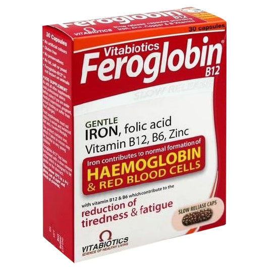 Feroglobin Vitabiotics Organic Vitamin and Mineral Capsules 30 Capsules