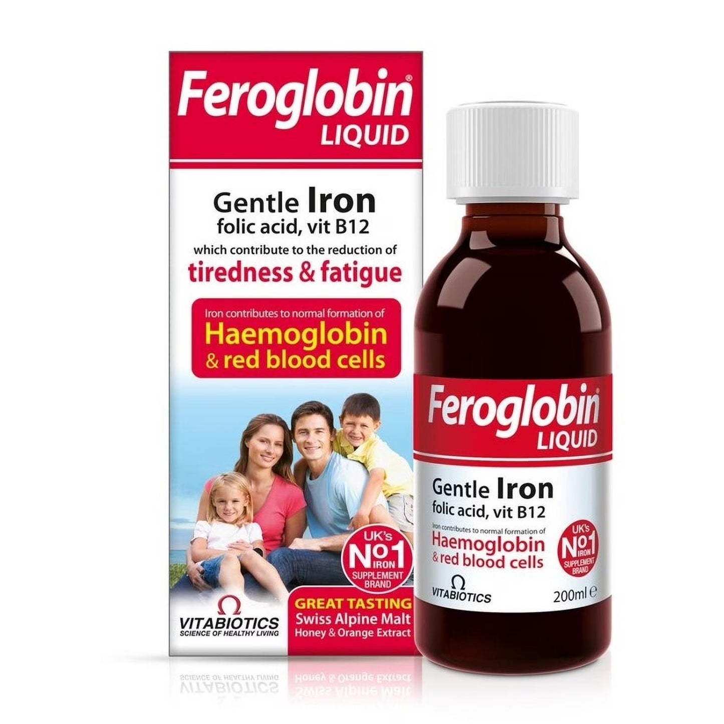 Feroglobin Vitabiotics -B12 Iron Supplement Liquid 200mL