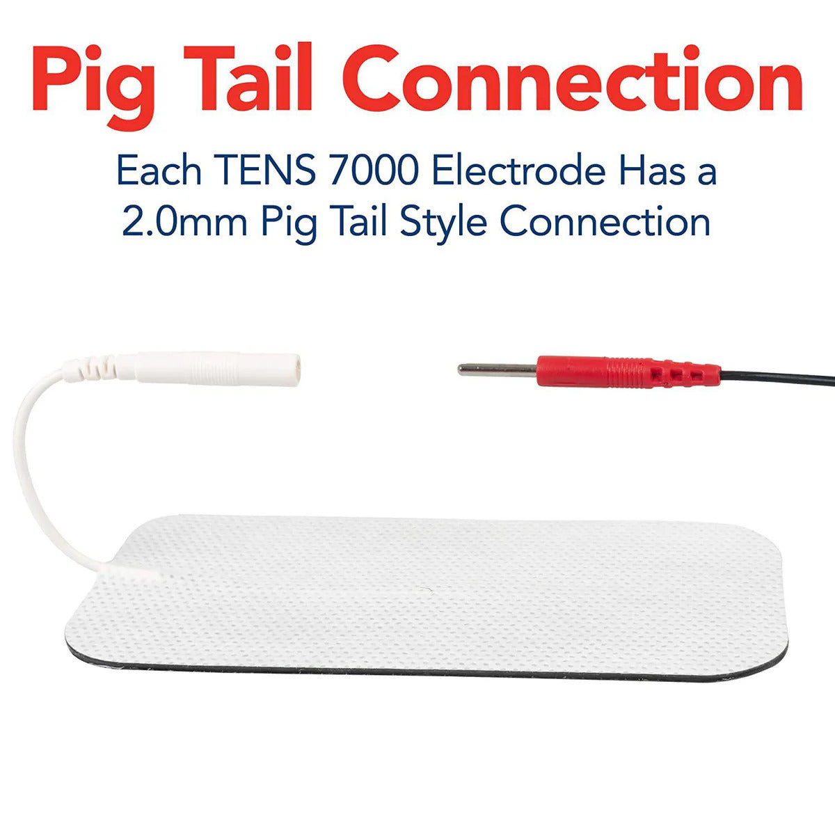 TENS 7000 Electrodes  16 Count, White Cloth